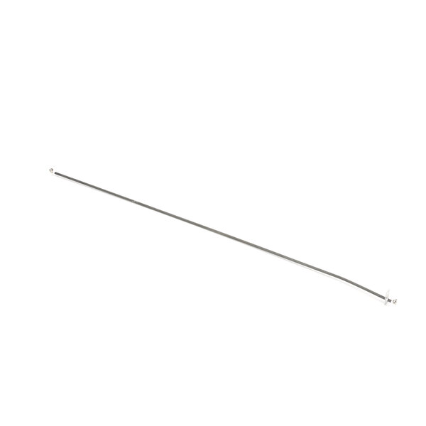 A long thin silver metal rod.