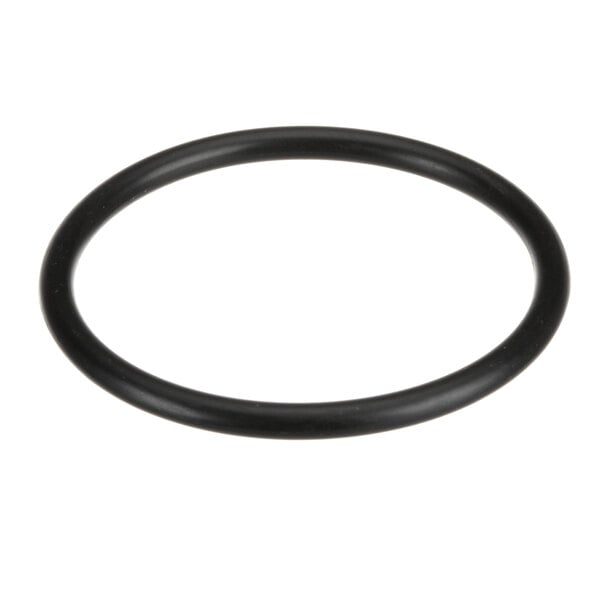 A black round SaniServ Spigot o-ring.