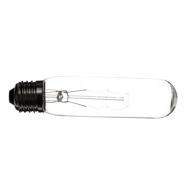 A clear True Refrigeration 25T10 lamp with a black base.
