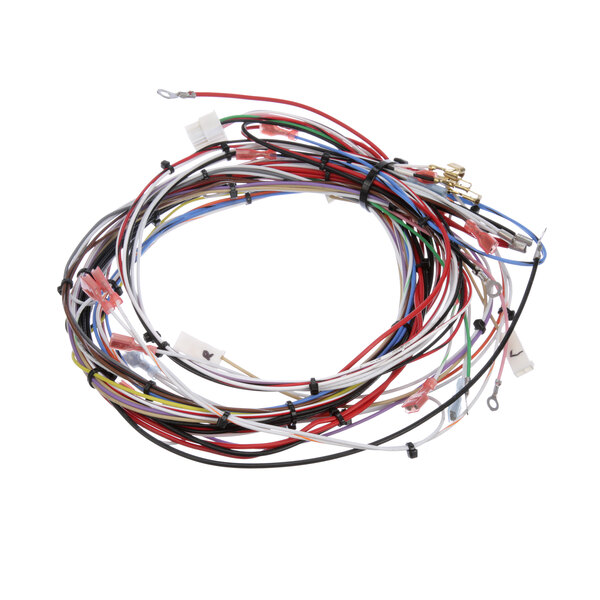 A Bunn 33634.0014 wiring harness with a bunch of wires.