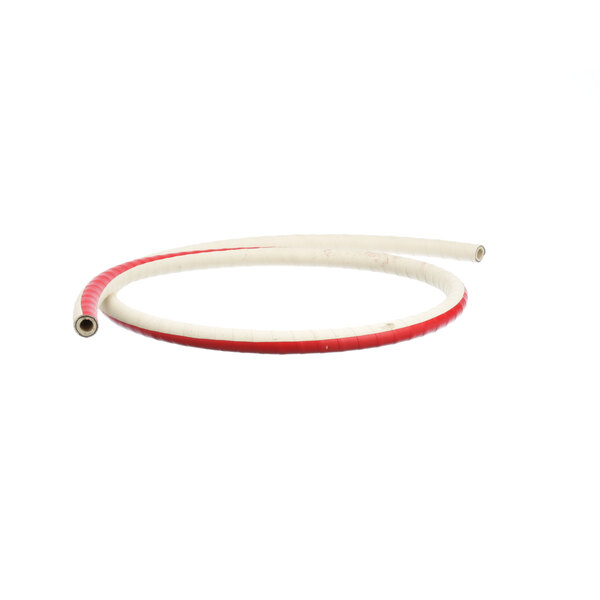 A white and red Cleveland 08504 EPDM hose with a red end.