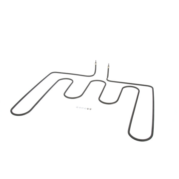 A Vulcan gas oven lower heating element with wires and nozzles.