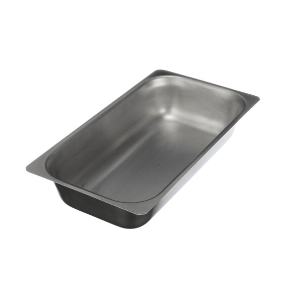 A stainless steel Water Pan with a lid.