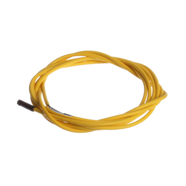 A yellow wire with a black connector on a Franke coil temp sensor.