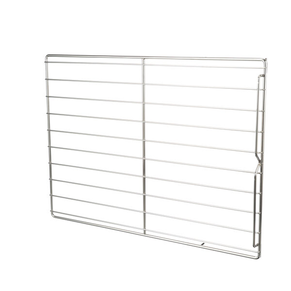 A Southbend metal rack with thin metal bars.