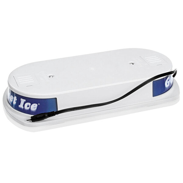 A white rectangular Bunn cover assembly with a blue and white label.