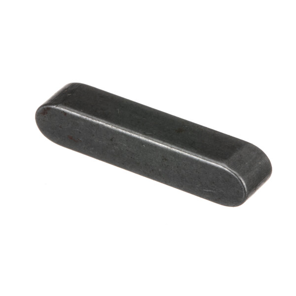 A black rectangular metal bar with a key end.