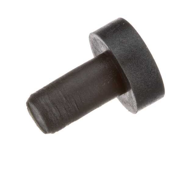 A close-up of a black plastic Sammic 2059393 inlet stop.
