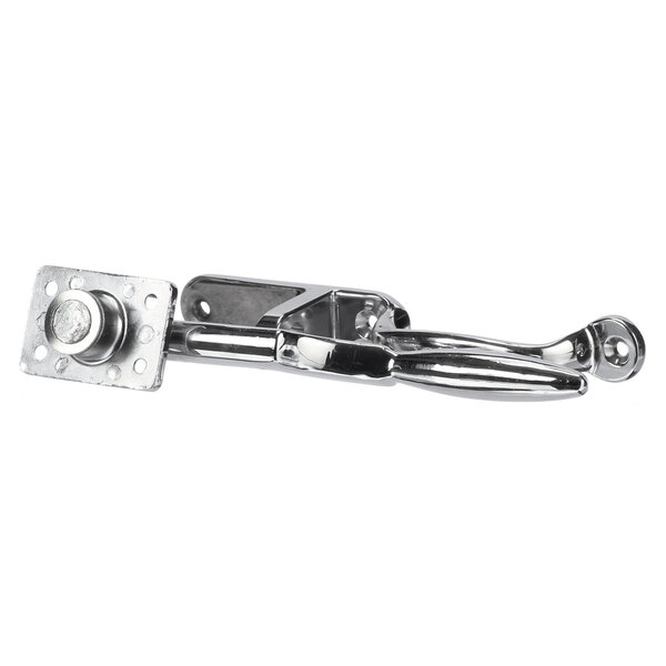 A Kason stainless steel lockable handle for refrigeration equipment.