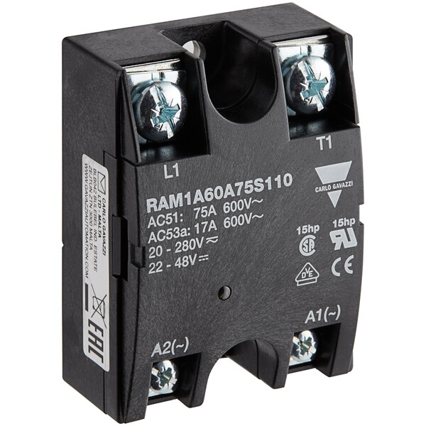 A black Accutemp DC Input S/S Relay with white text.