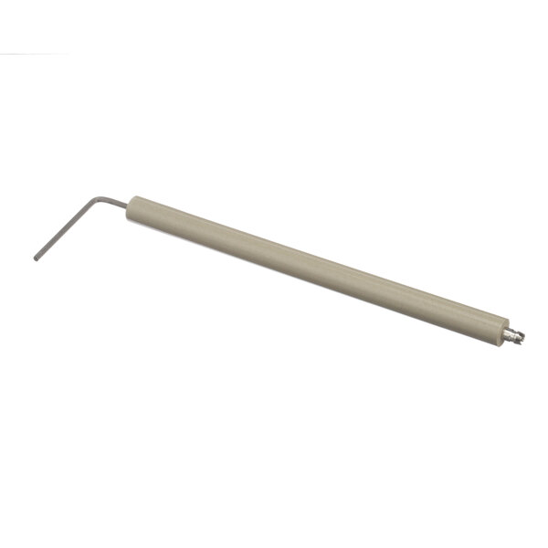 A white metal ignitor for a Doyon conveyor oven with a long handle.