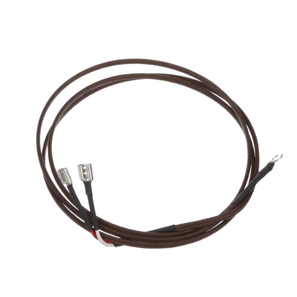 A Crown Steam thermocouple with a brown cable and connector.