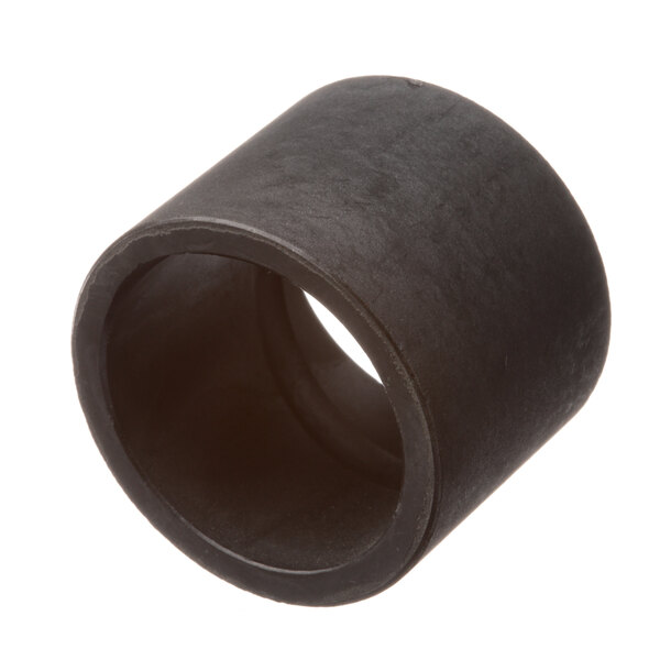 A black cylindrical lower insert with a hole on a white background.