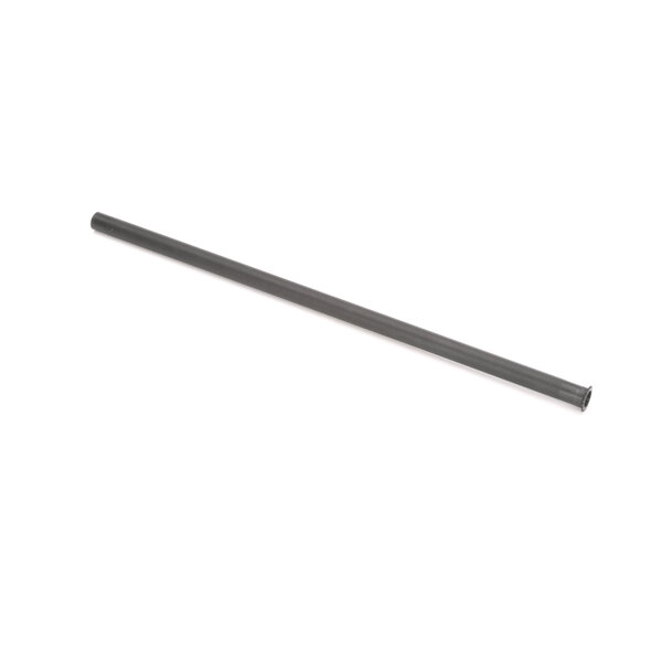 A black metal rod on a white background.
