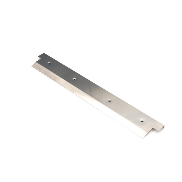 A long rectangular stainless steel threshold bar.