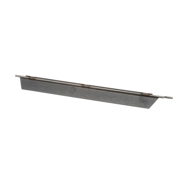 A metal shelf with a long handle on the Antunes front door.