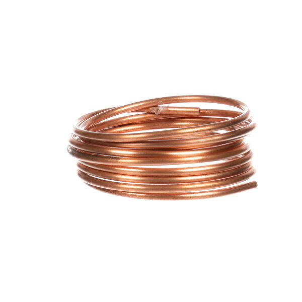A close-up of a copper tube.