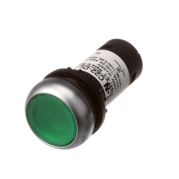 Aerowerks 8711647 lighted round green push button switch.