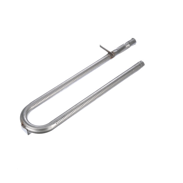 A stainless steel Garland burner assembly with a handle on it.