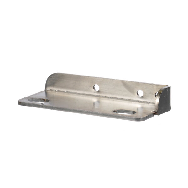 A stainless steel Hoshizaki bracket with holes on the side.