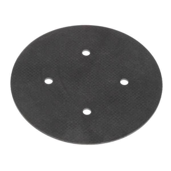 A black Accutemp diaphragm with holes in it.