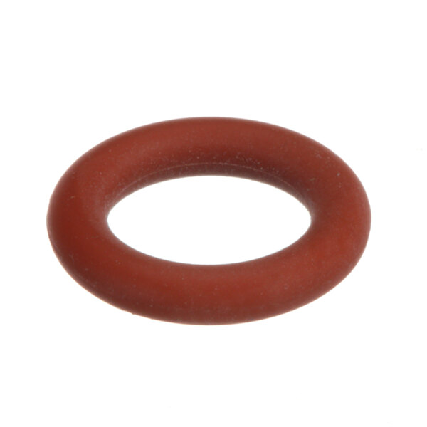 An orange rubber round o-ring.