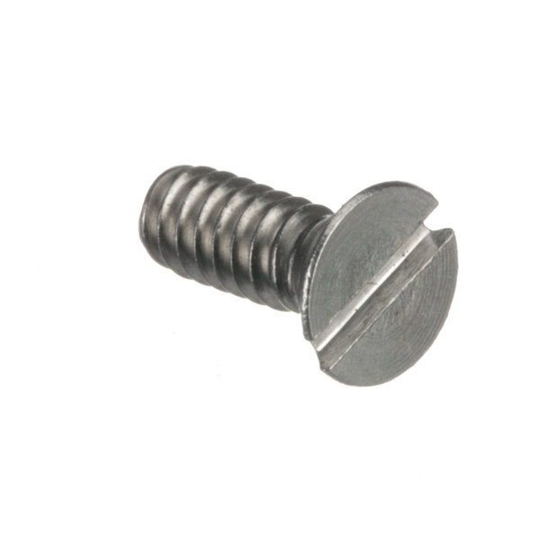 A close-up of a Nemco 45129 screw on a white background.
