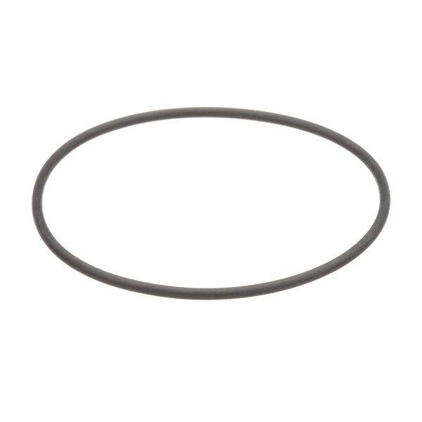 A black rubber O-Ring with a white background.