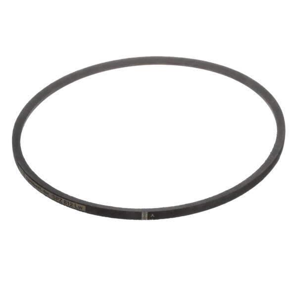 A circular black belt.