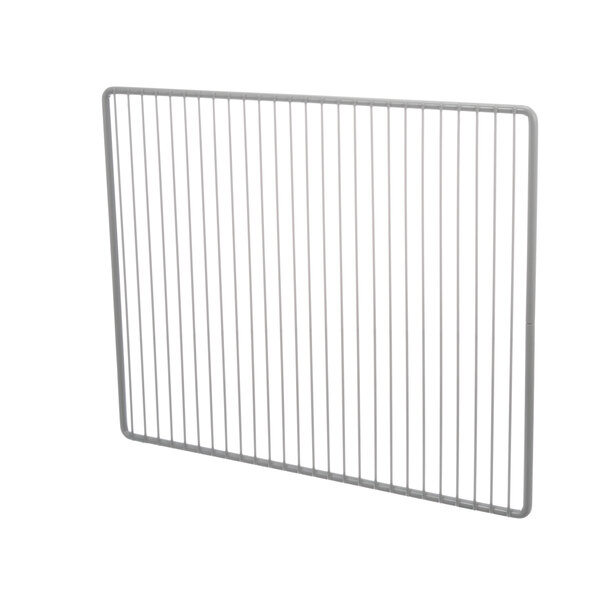 A metal grid shelf for a Randell commercial refrigerator.