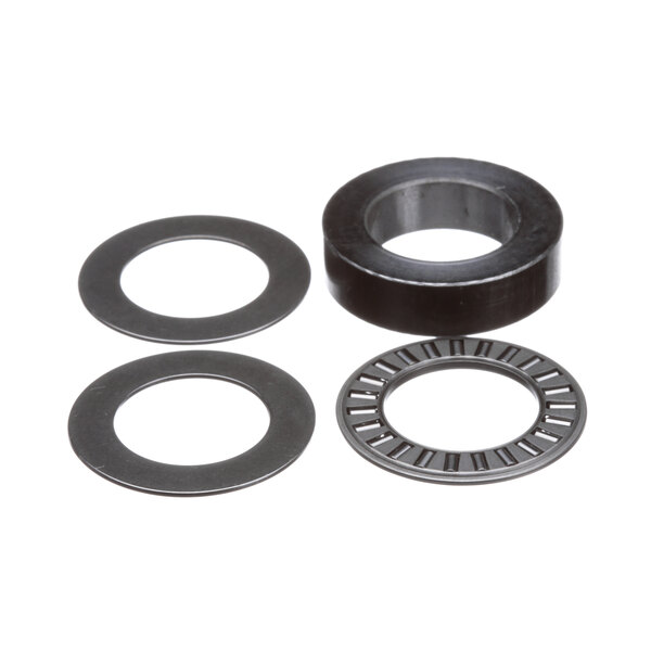 A Cleveland Thrust Bearing Assembly with black metal rings and a washer.