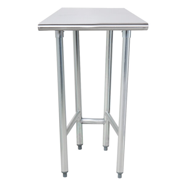 Advance Tabco TAG-302 30" x 24" 16 Gauge Open Base Stainless Steel Commercial Work Table