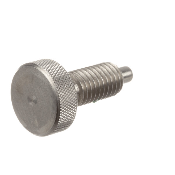 A Duke pin screw with a metal nut.