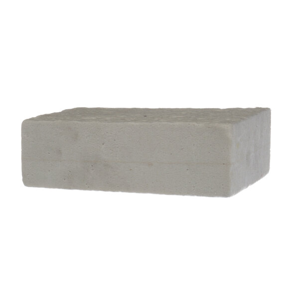 A white rectangular block with a white background.