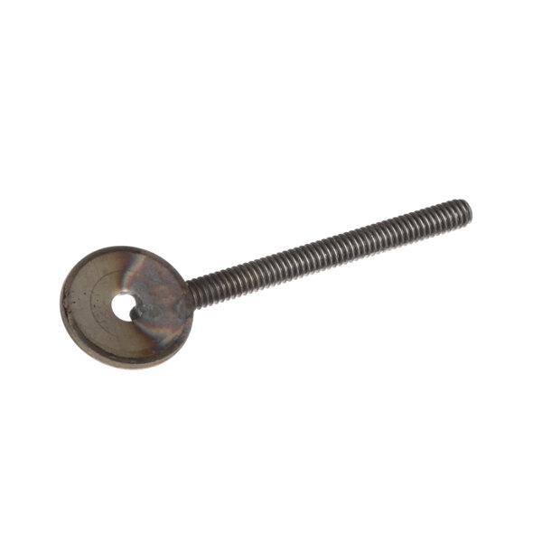 A close-up of a Cleveland Service Hook screw with a metal head.
