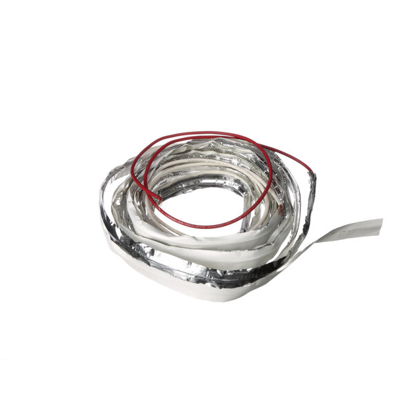 A roll of Master-Bilt heater wire with silver and red wires.