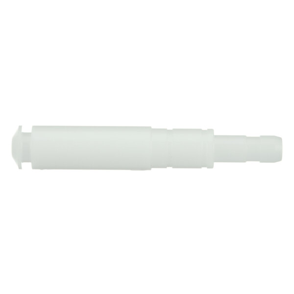 A white plastic tube with a white cap.