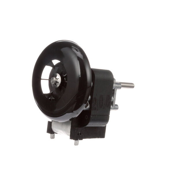 A small black electric motor.