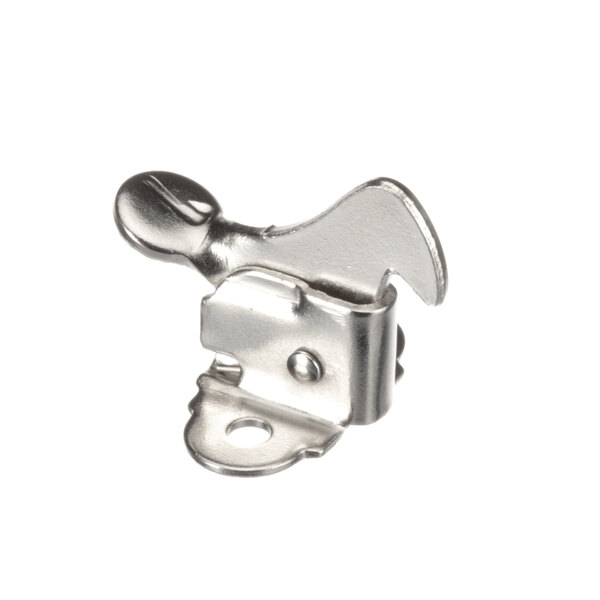 A stainless steel Norlake door clip.