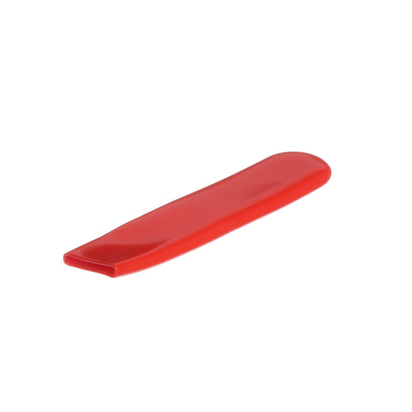 A red plastic Frymaster drain handle sleeve.