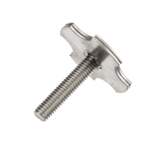A close-up of a silver Blakeslee Pilot Screw with a metal head.