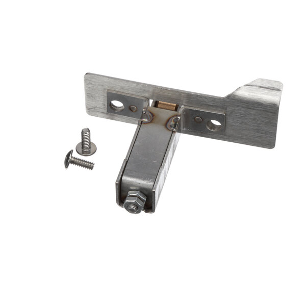 A Blodgett door catch assembly, a metal piece with screws and bolts.