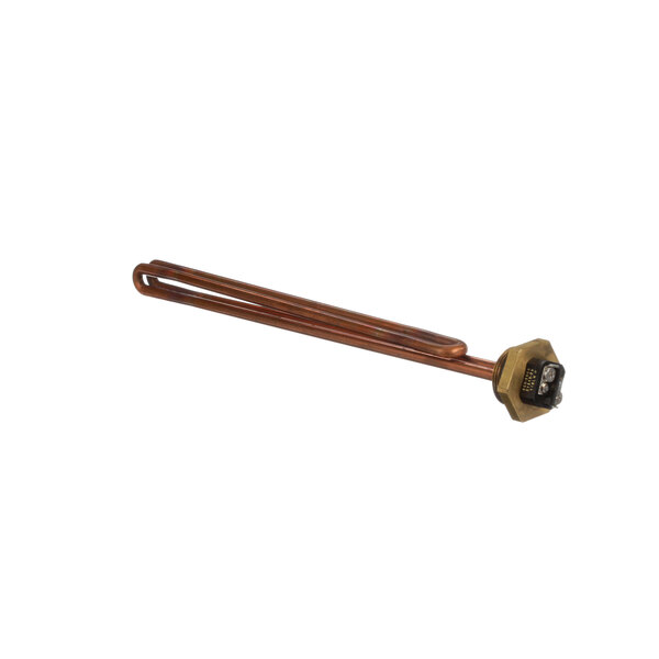 A Hubbell C1315-29 heating element with copper and metal parts and a screw.