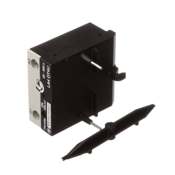 A black and white Sqd La4dt4u electrical device with a black handle.