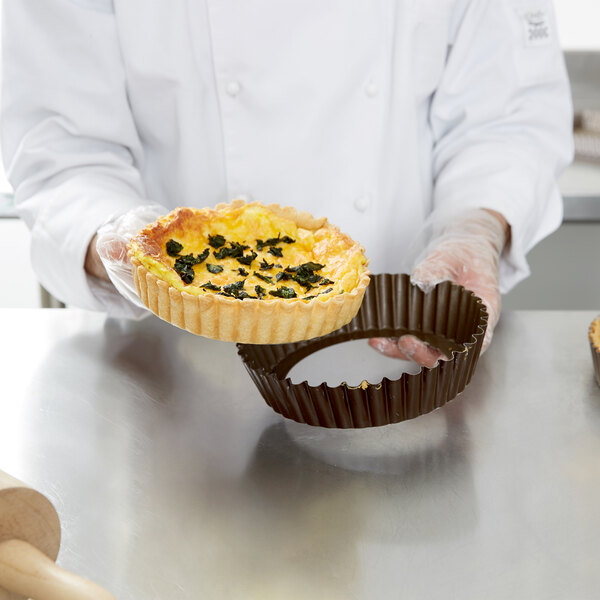 Gobel 9 1/2" NonStick Tart / Quiche Pan Deep Design with Removable Bottom