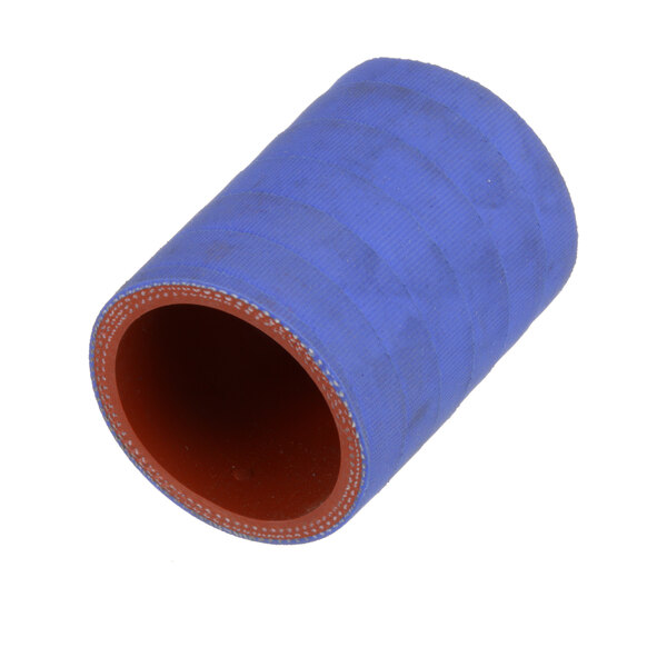 A blue tube with a red center.