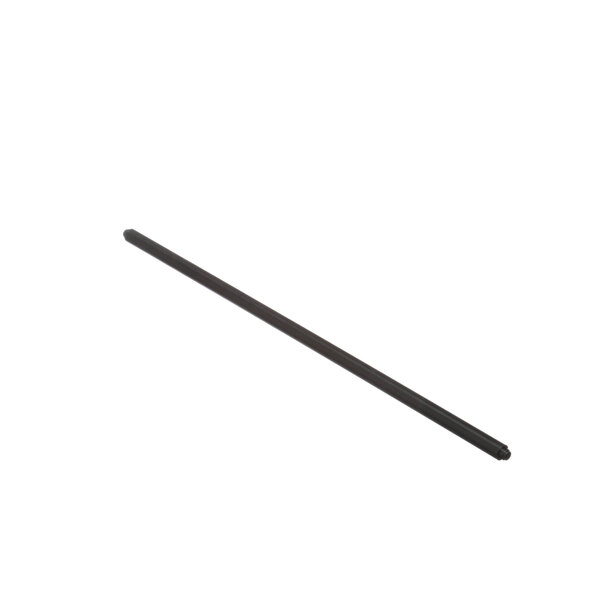 A black stick with a long handle on a white background.
