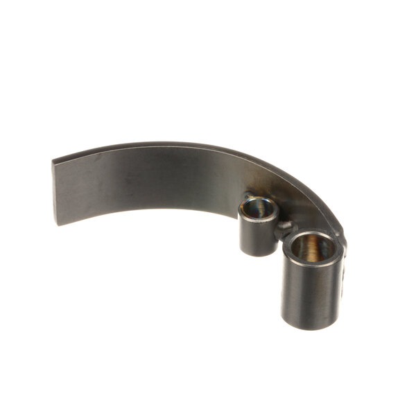 A black metal Hobart drain lever bracket with two holes.