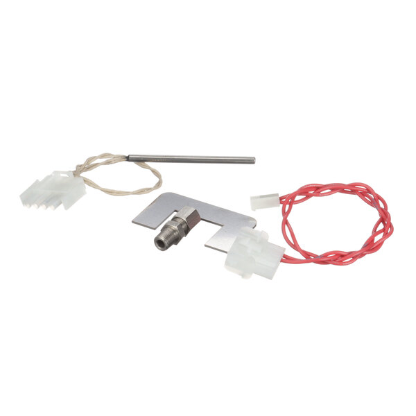 A white and red wire connector for a Henny Penny OFG32X/34X.