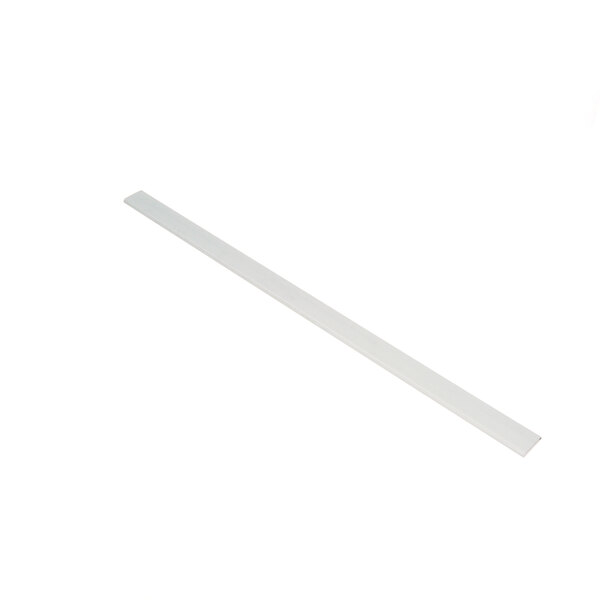 A long white rectangular plastic strip.